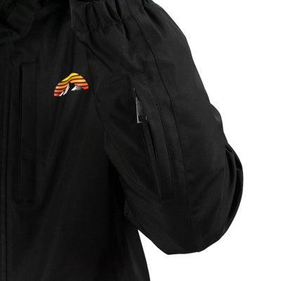 Skipasstasche am Ärmel des PAZ Schneeanzugs mit Reißverschluss